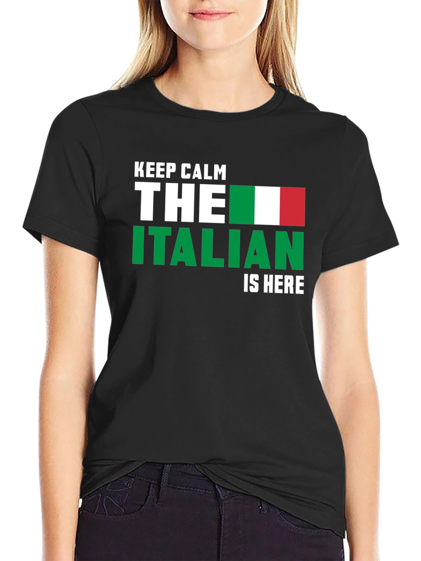 Keep Calm Italian Is Here Graphic T-Shirt