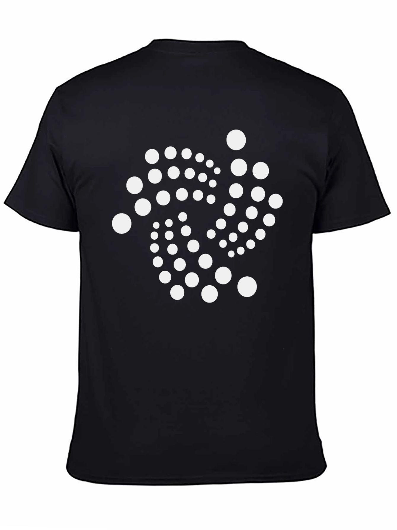 IOTA Crypto Logo Black T-Shirt - Stylish Cryptocurrency Tee