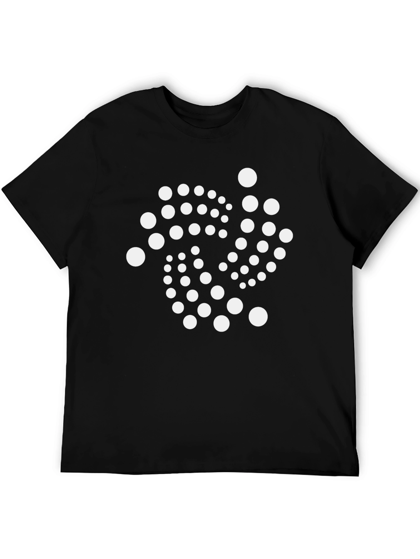 IOTA Crypto Logo Black T-Shirt - Stylish Cryptocurrency Tee