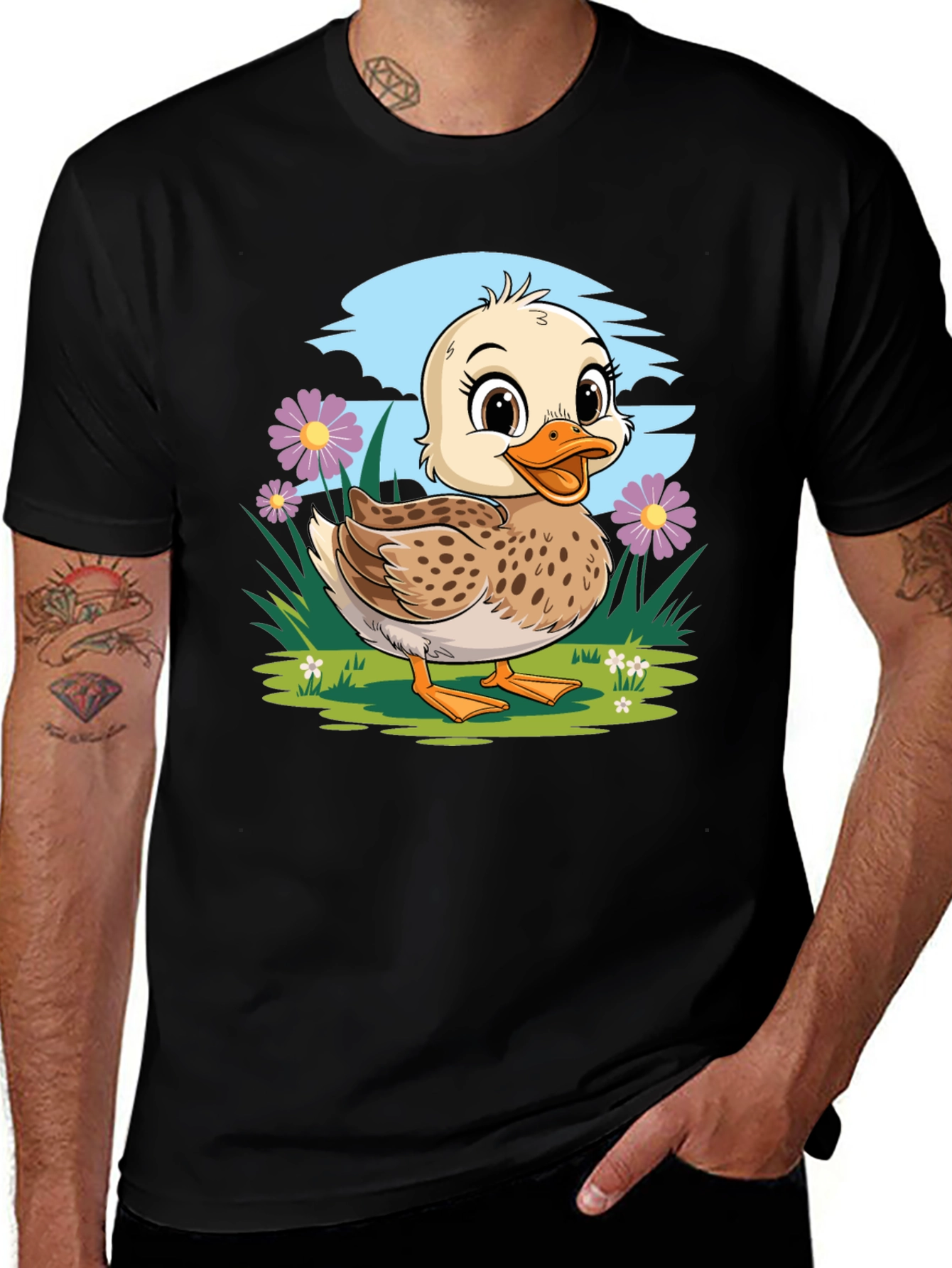 Duckling T-Shirt - Cute Cartoon Graphic Tee
