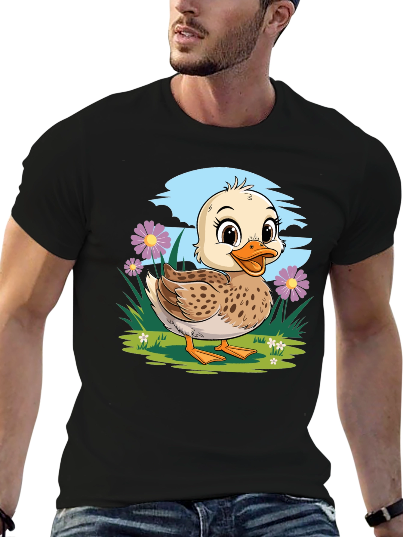Duckling T-Shirt - Cute Cartoon Graphic Tee