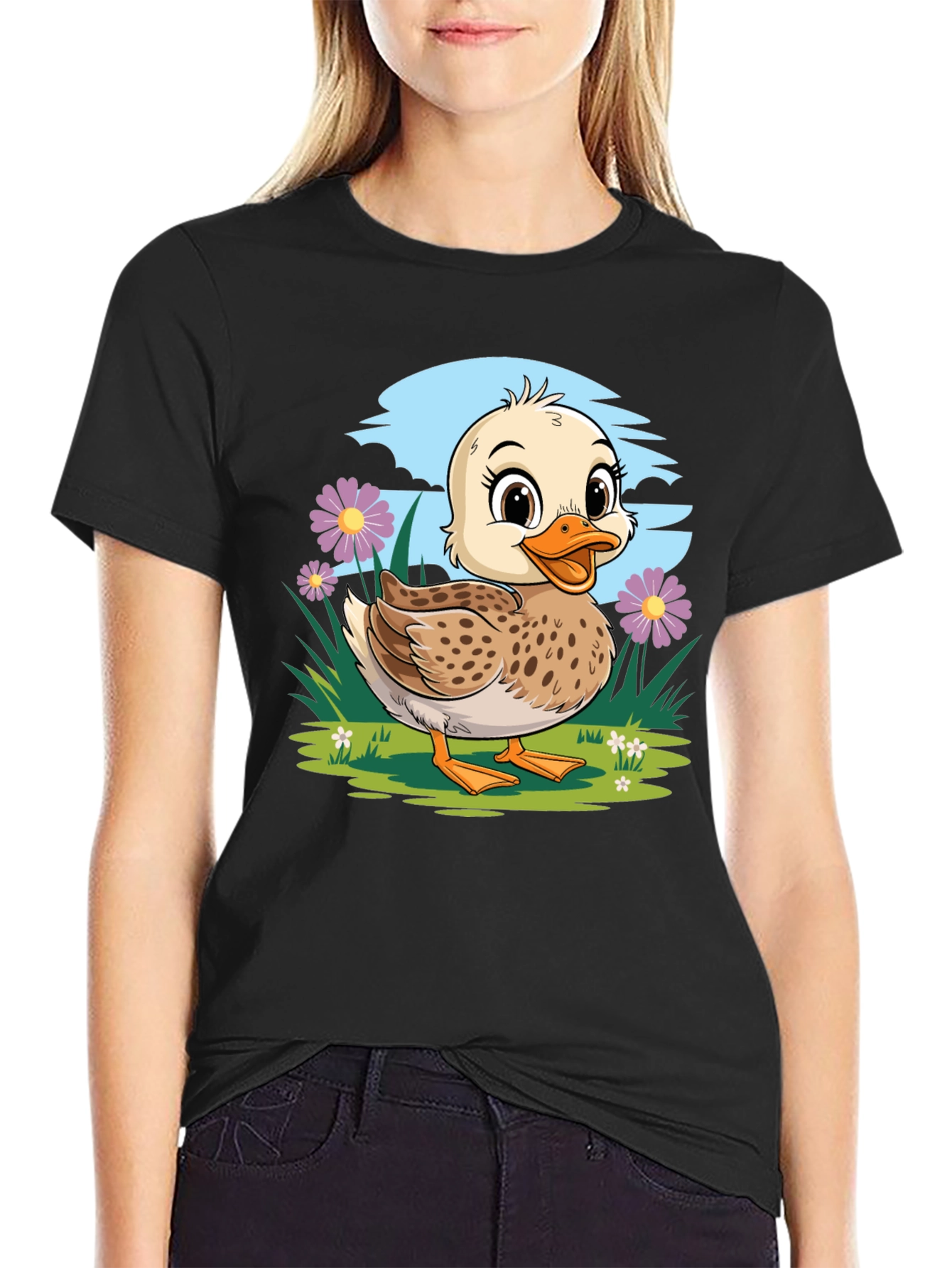 Duckling T-Shirt - Cute Cartoon Graphic Tee