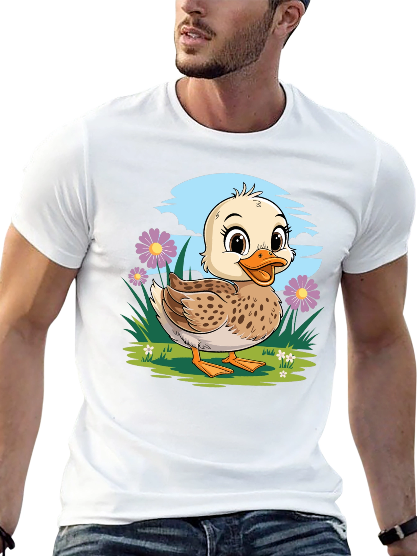 Duckling T-Shirt - Cute Cartoon Graphic Tee