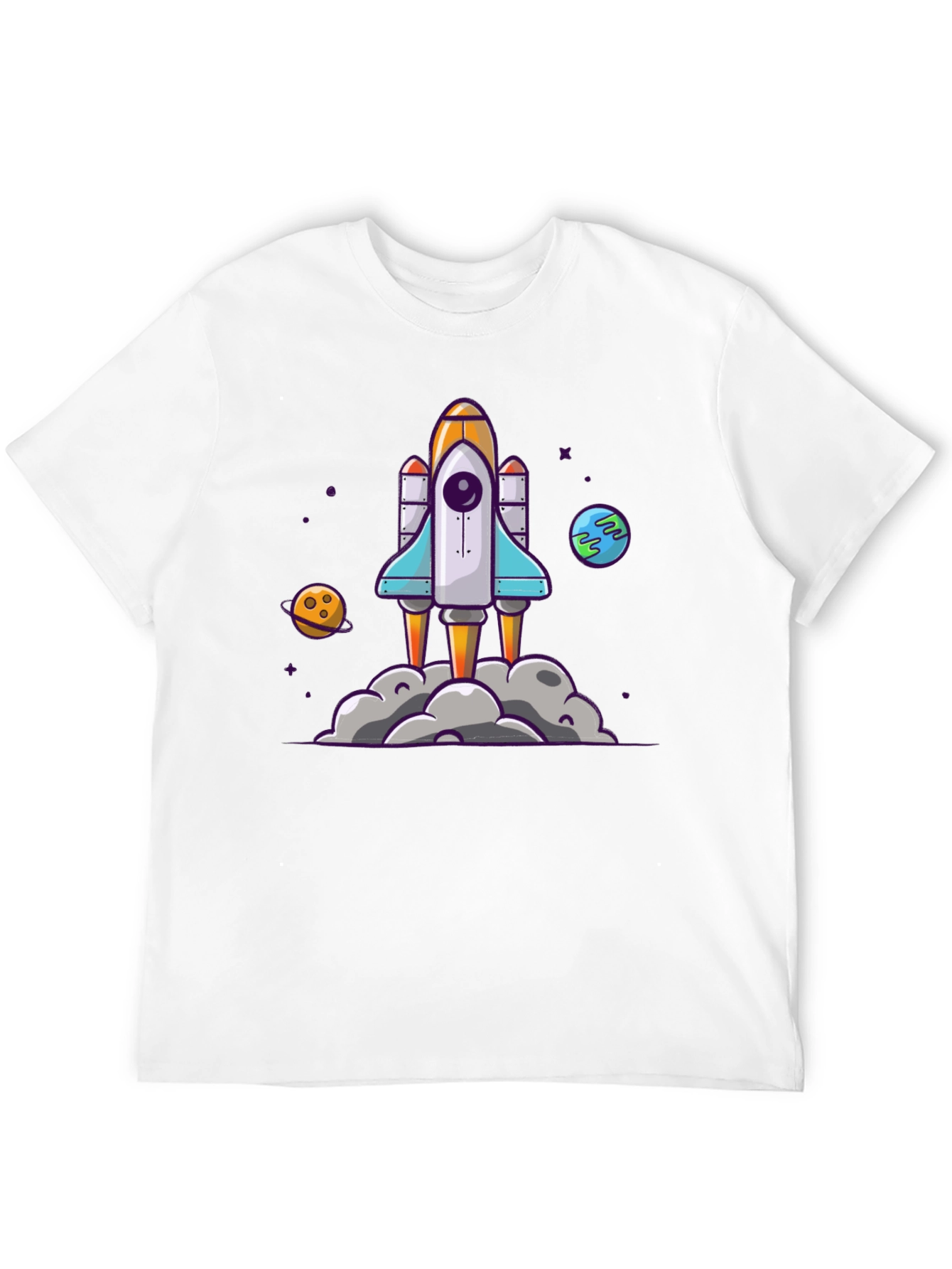 Rocket Launch Graphic Tee - Space Adventure Shirt