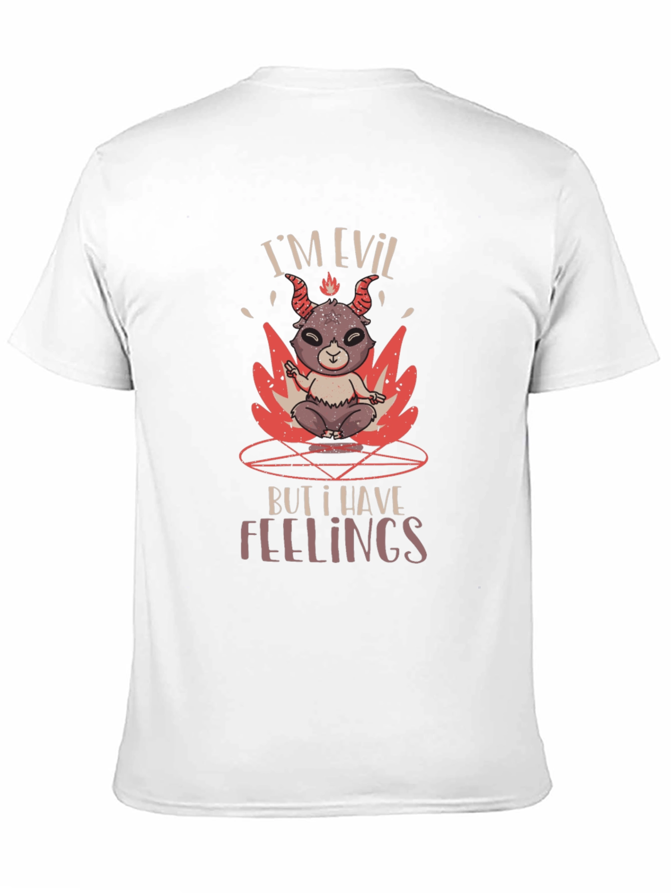 Im Evil But I Have Feelings Black Graphic Tee
