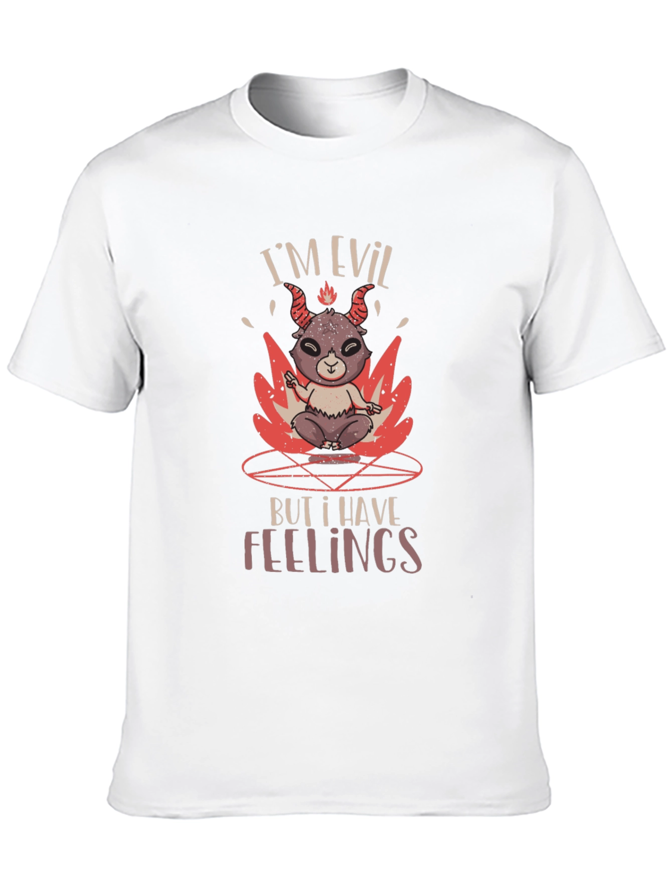 Im Evil But I Have Feelings Black Graphic Tee
