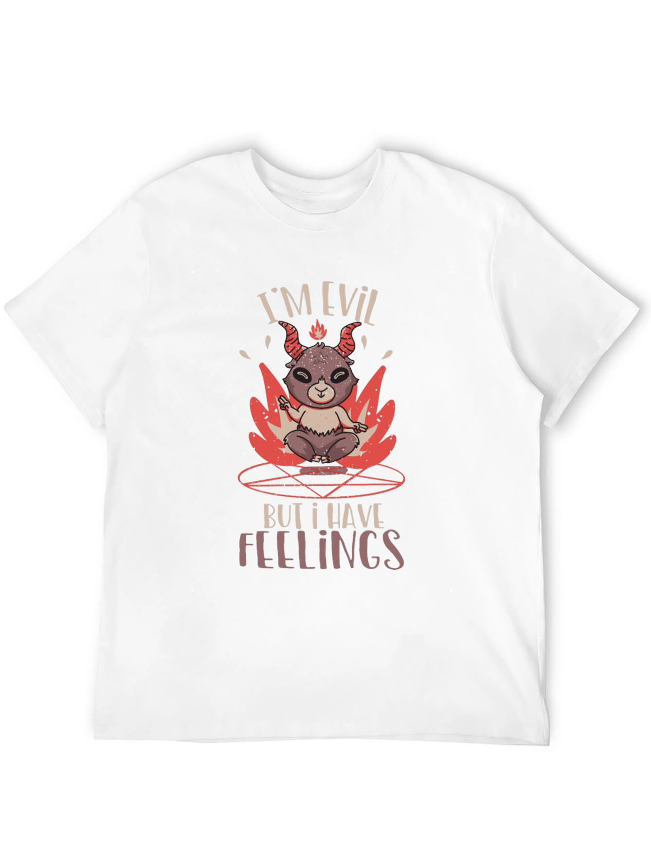 Im Evil But I Have Feelings Black Graphic Tee