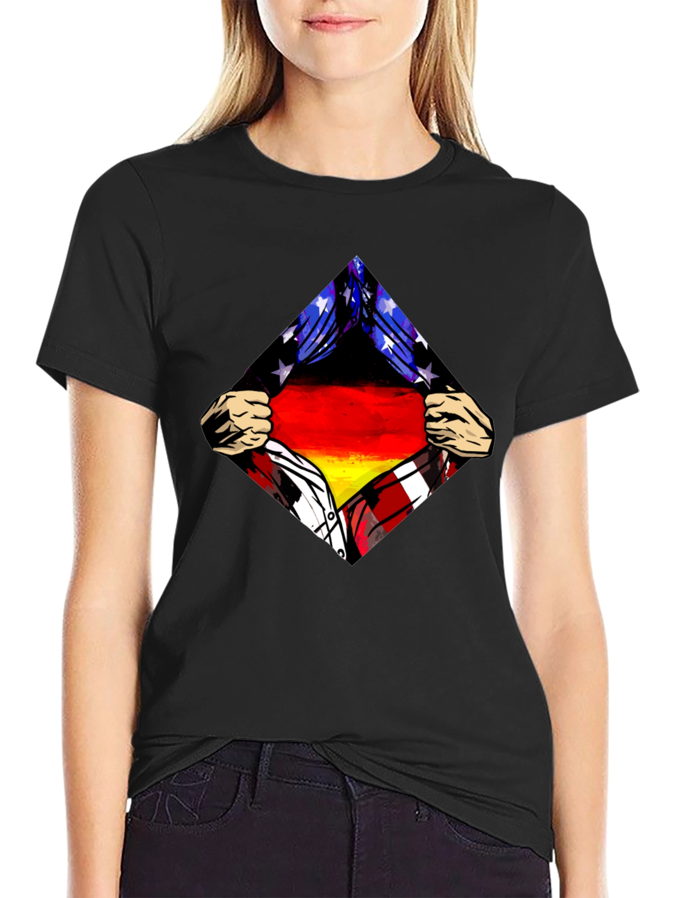 German Flag T-Shirt Patriotic Design