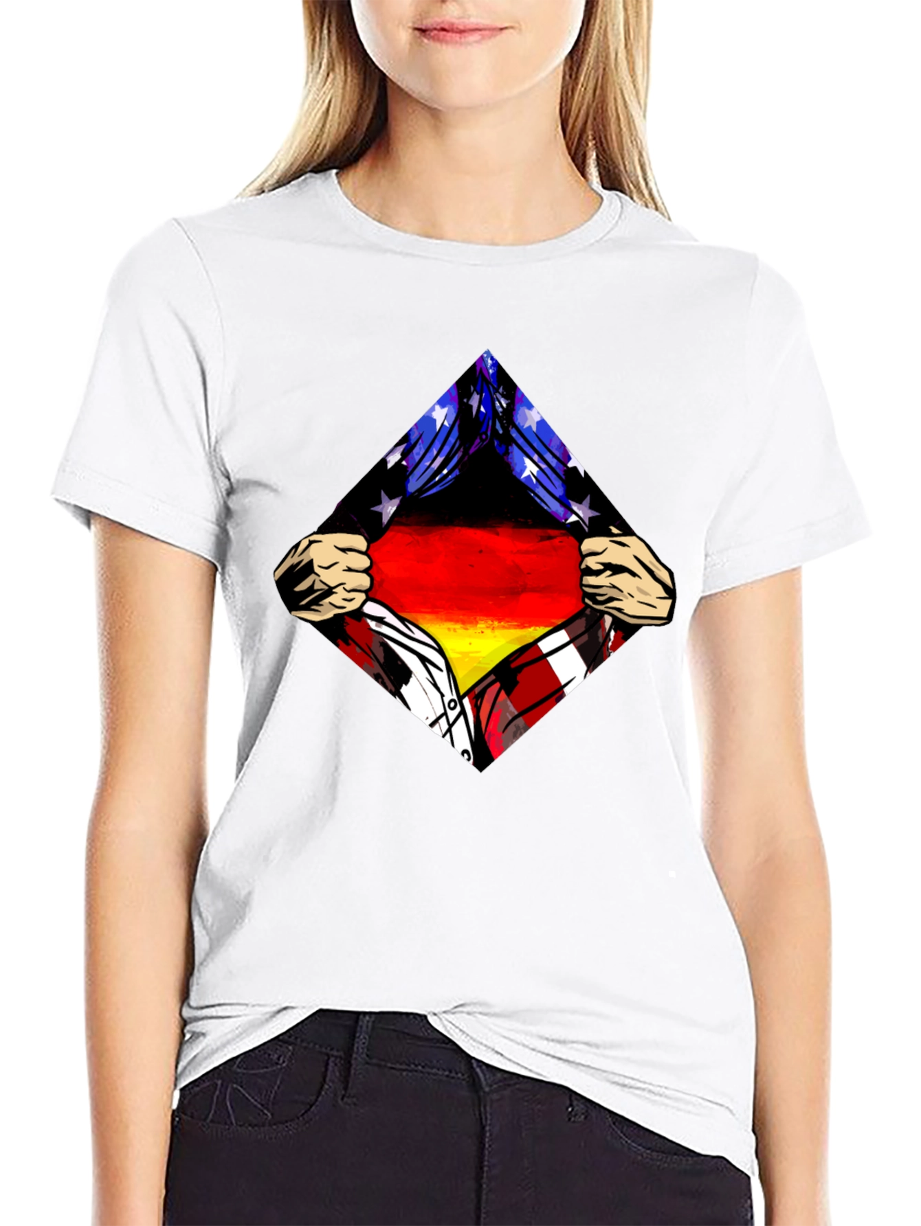 German Flag T-Shirt Patriotic Design