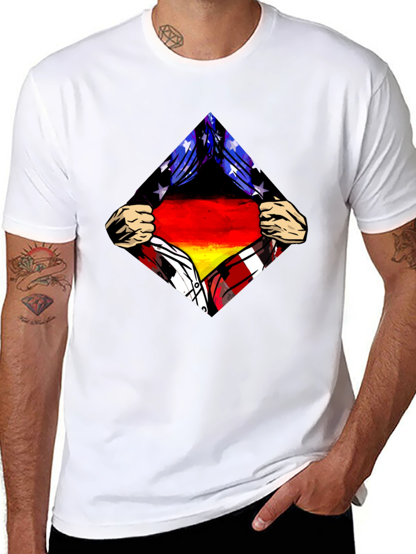 German Flag T-Shirt Patriotic Design