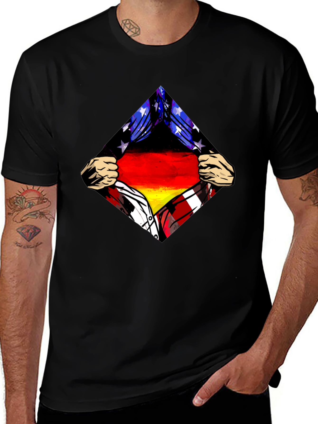 German Flag T-Shirt Patriotic Design