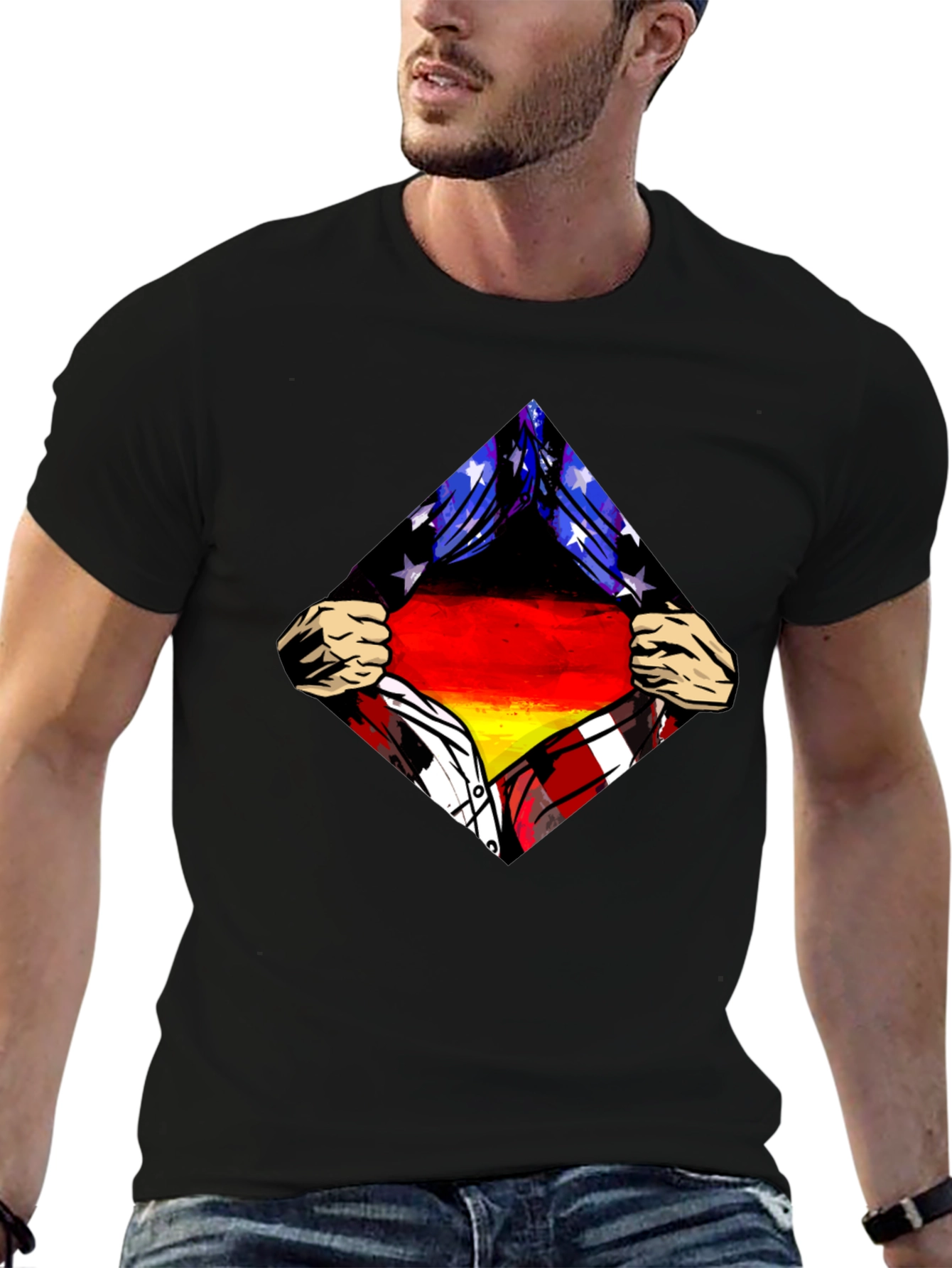 German Flag T-Shirt Patriotic Design