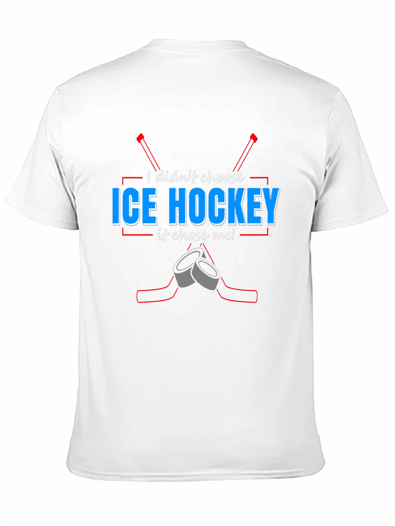 Ice Hockey Chose Me T-Shirt - Black Tee