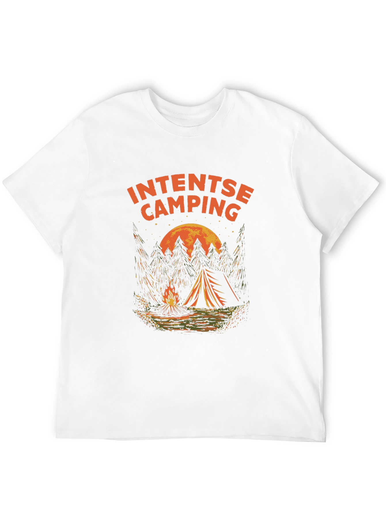 Intense Camping Graphic T-Shirt - Black
