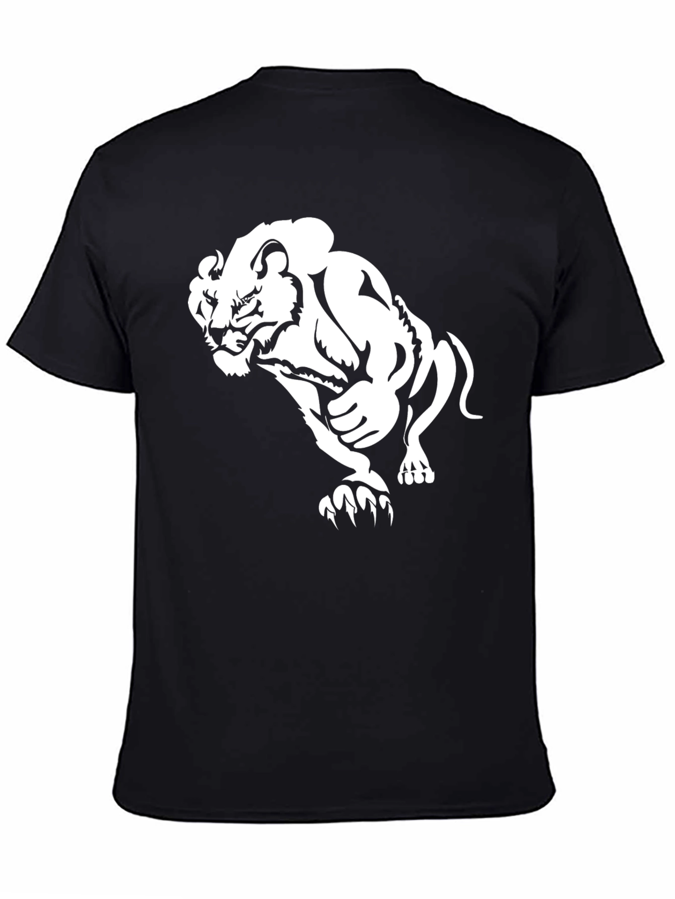 Black Lion Graphic Tee - Stylish Mens T-Shirt