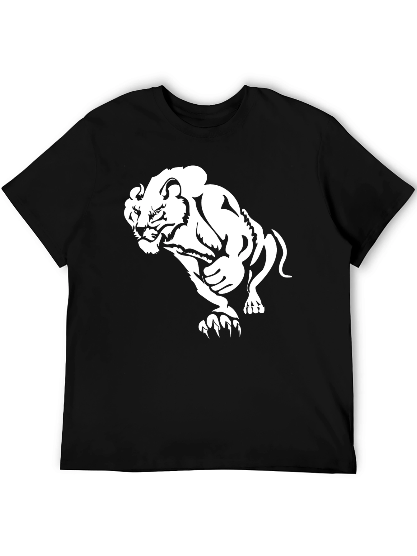 Black Lion Graphic Tee - Stylish Mens T-Shirt