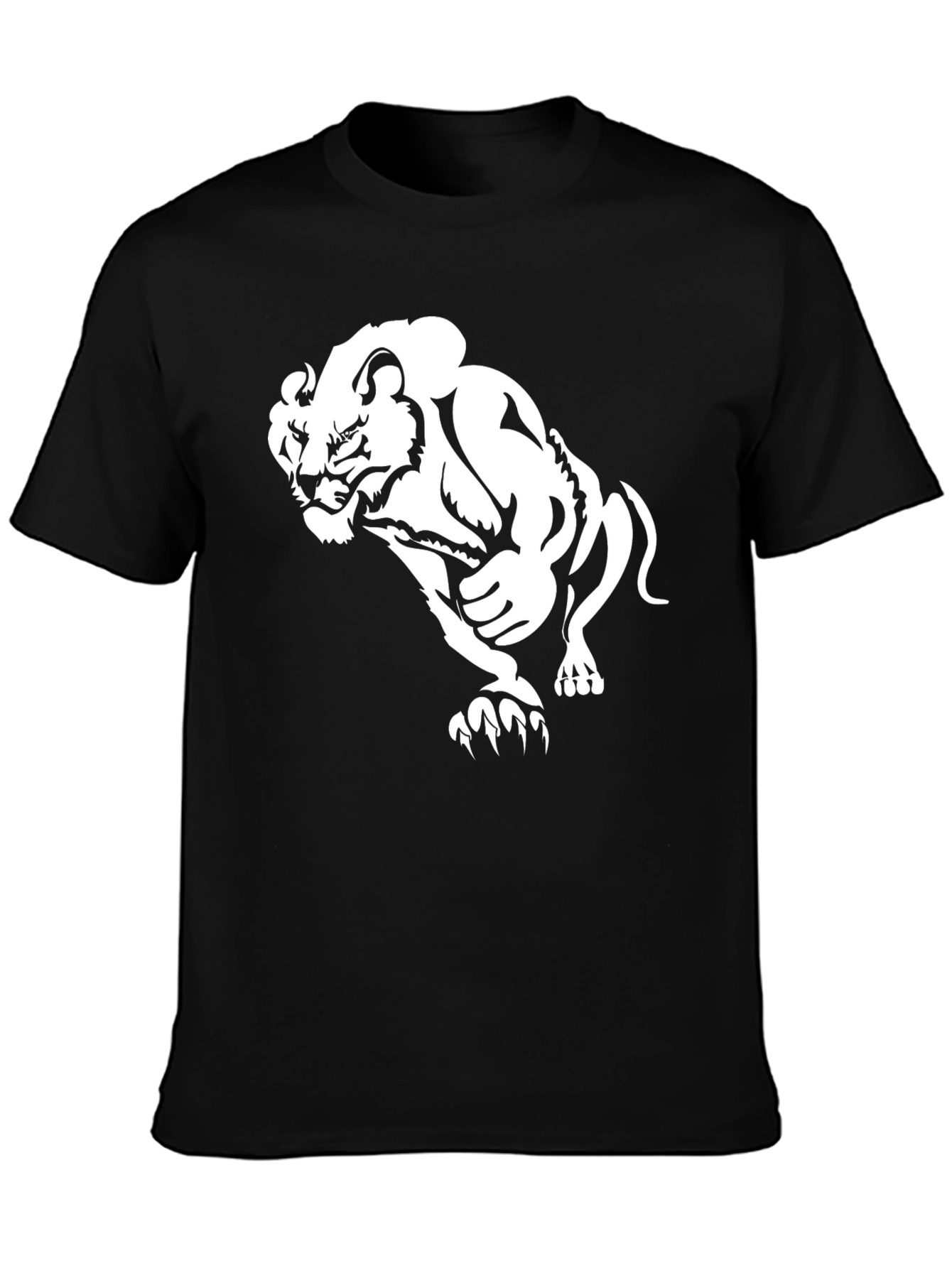 Black Lion Graphic Tee - Stylish Mens T-Shirt