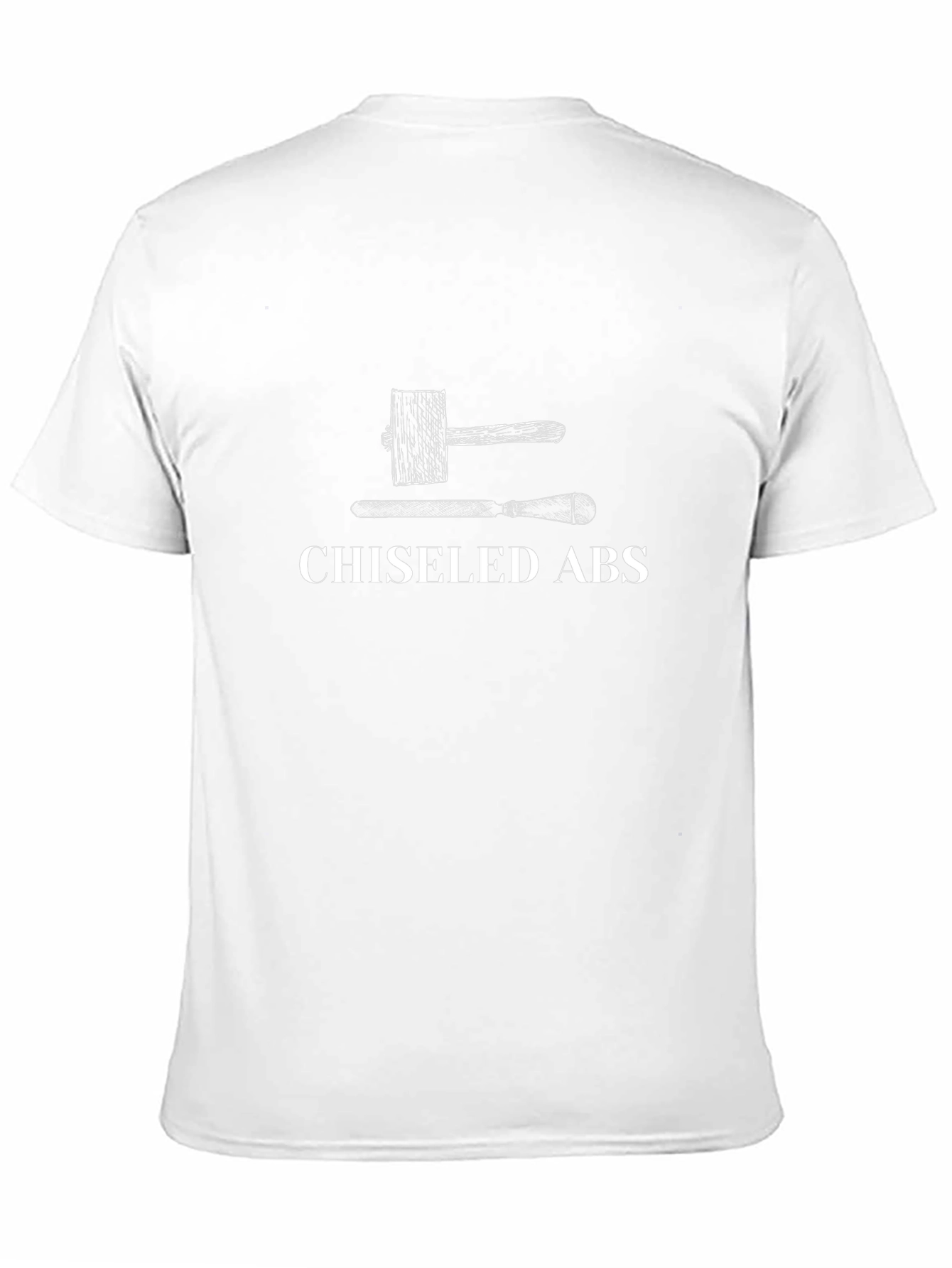 Chiseled Abs Black T-Shirt - Fitness Humor