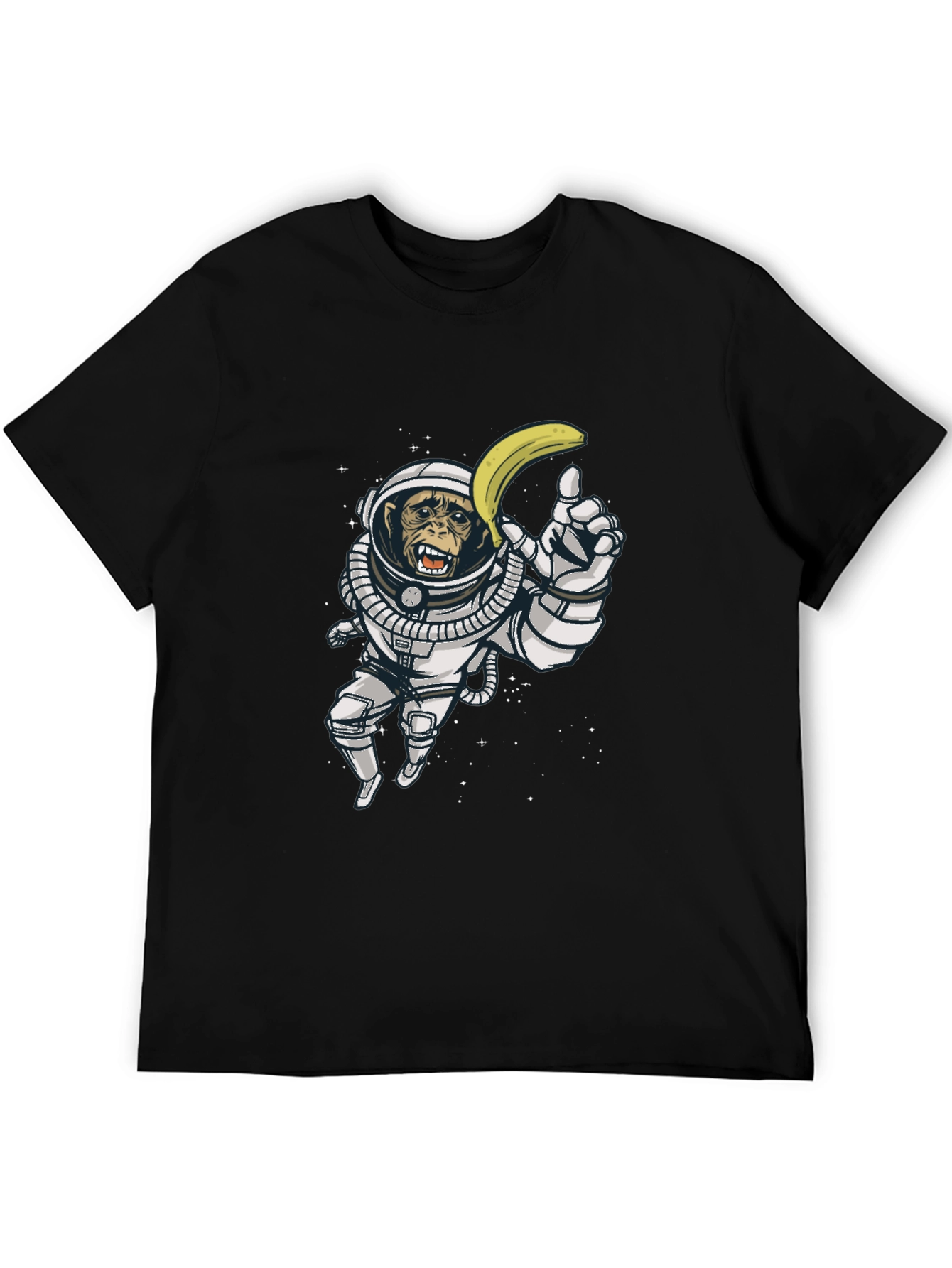 Ape Astronaut T-Shirt - Monkey in Space with Banana
