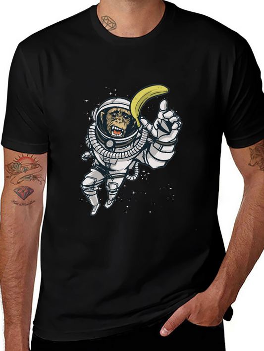 Ape Astronaut T-Shirt - Monkey in Space with Banana
