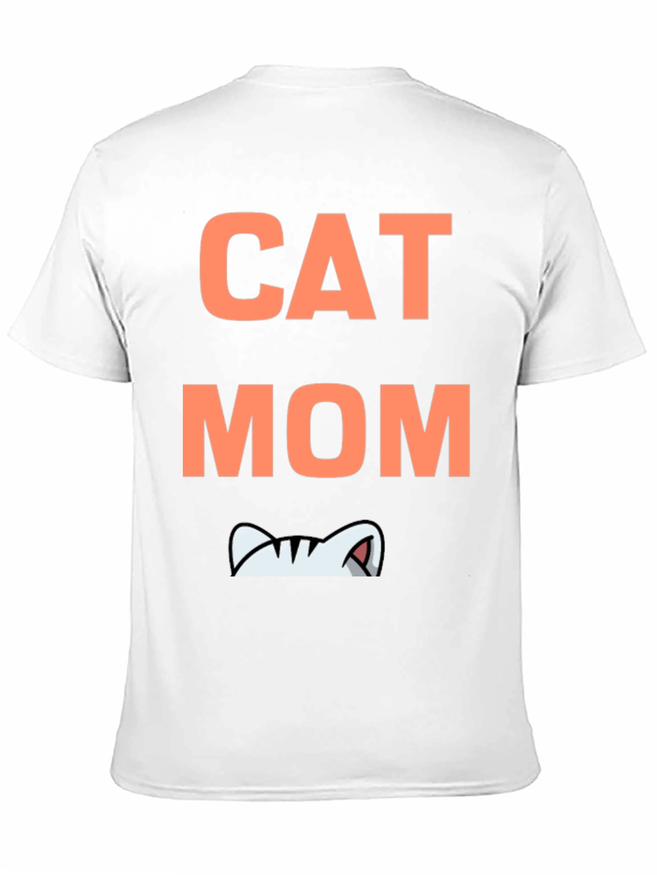 Cat Mom Graphic Tee - Black Cotton T-Shirt