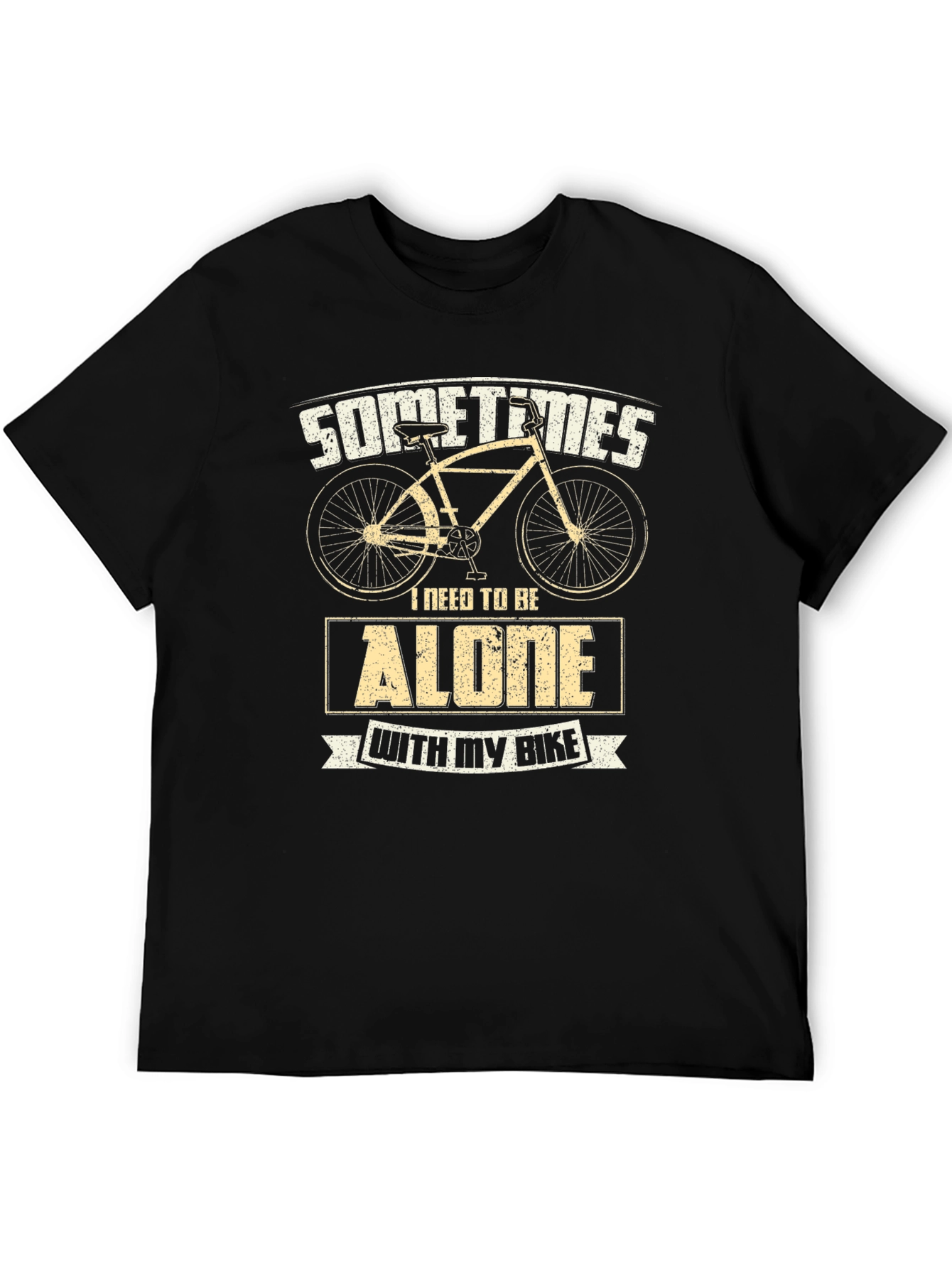 Alone With My Bike T-Shirt Cycling Tee