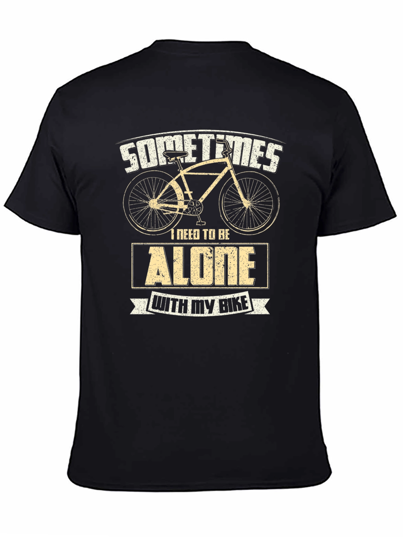 Alone With My Bike T-Shirt Cycling Tee
