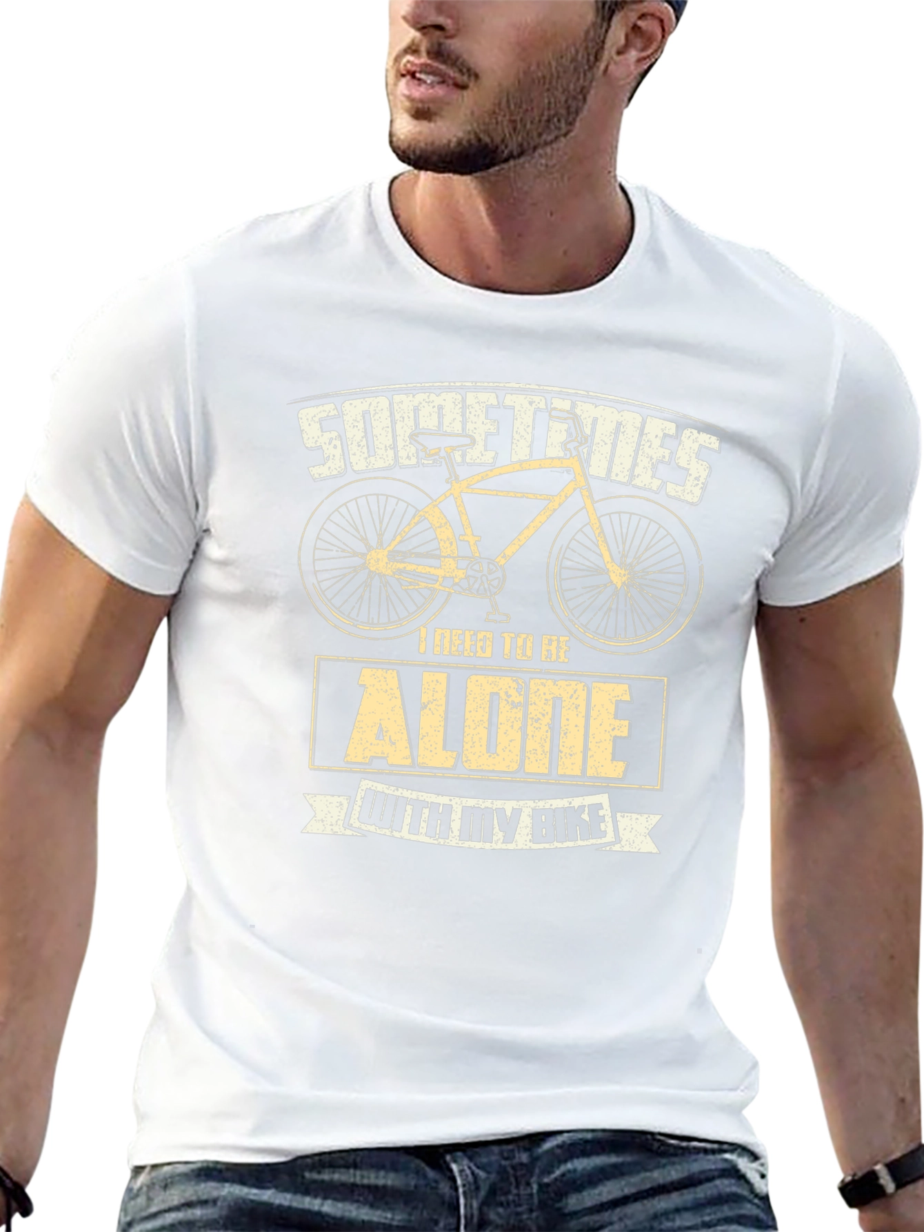 Alone With My Bike T-Shirt Cycling Tee