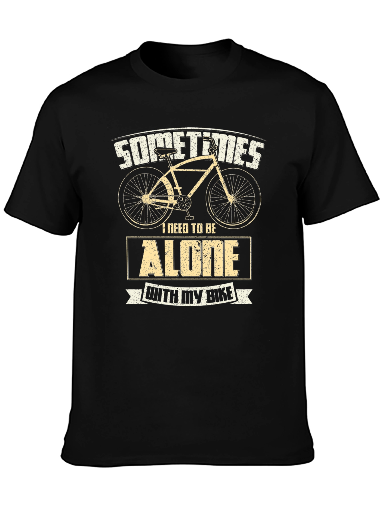 Alone With My Bike T-Shirt Cycling Tee