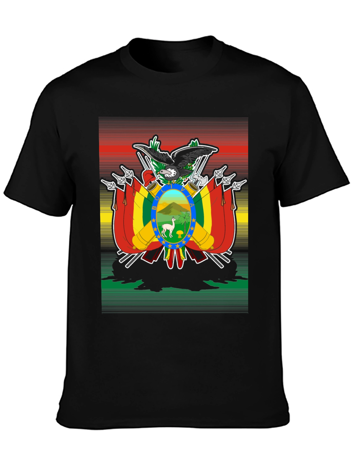 Bolivia Flag Graphic T-Shirt