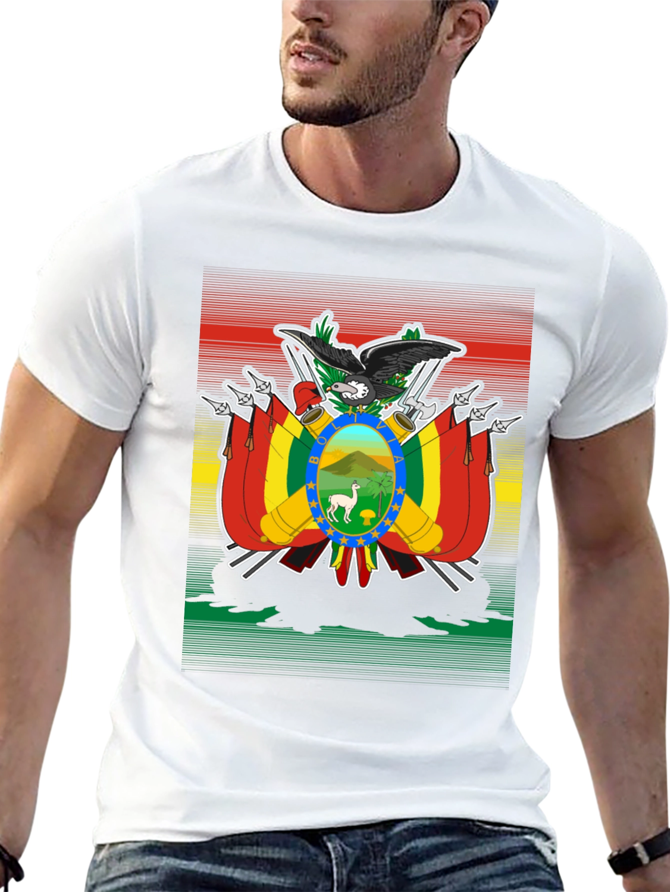 Bolivia Flag Graphic T-Shirt