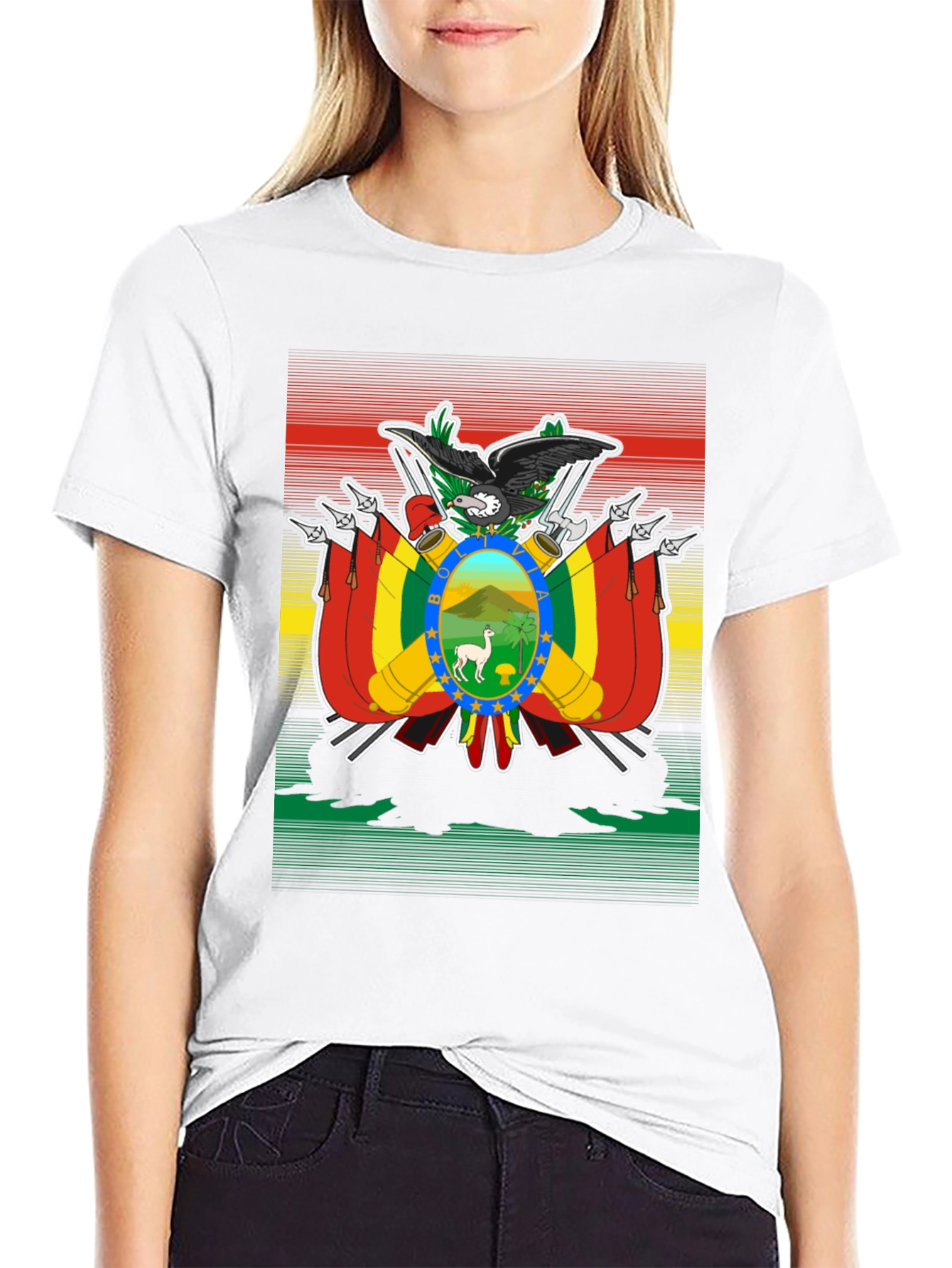 Bolivia Flag Graphic T-Shirt