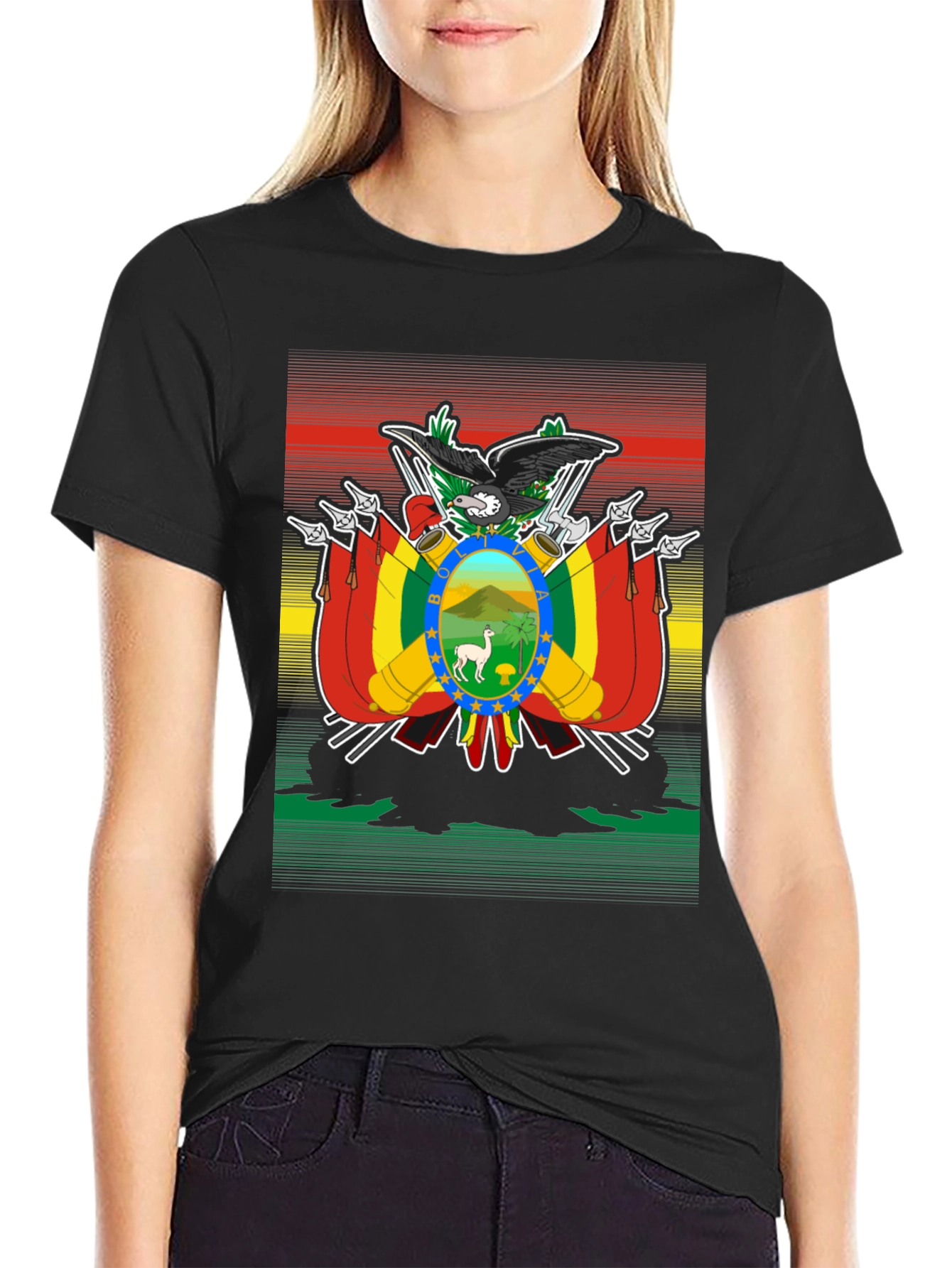 Bolivia Flag Graphic T-Shirt