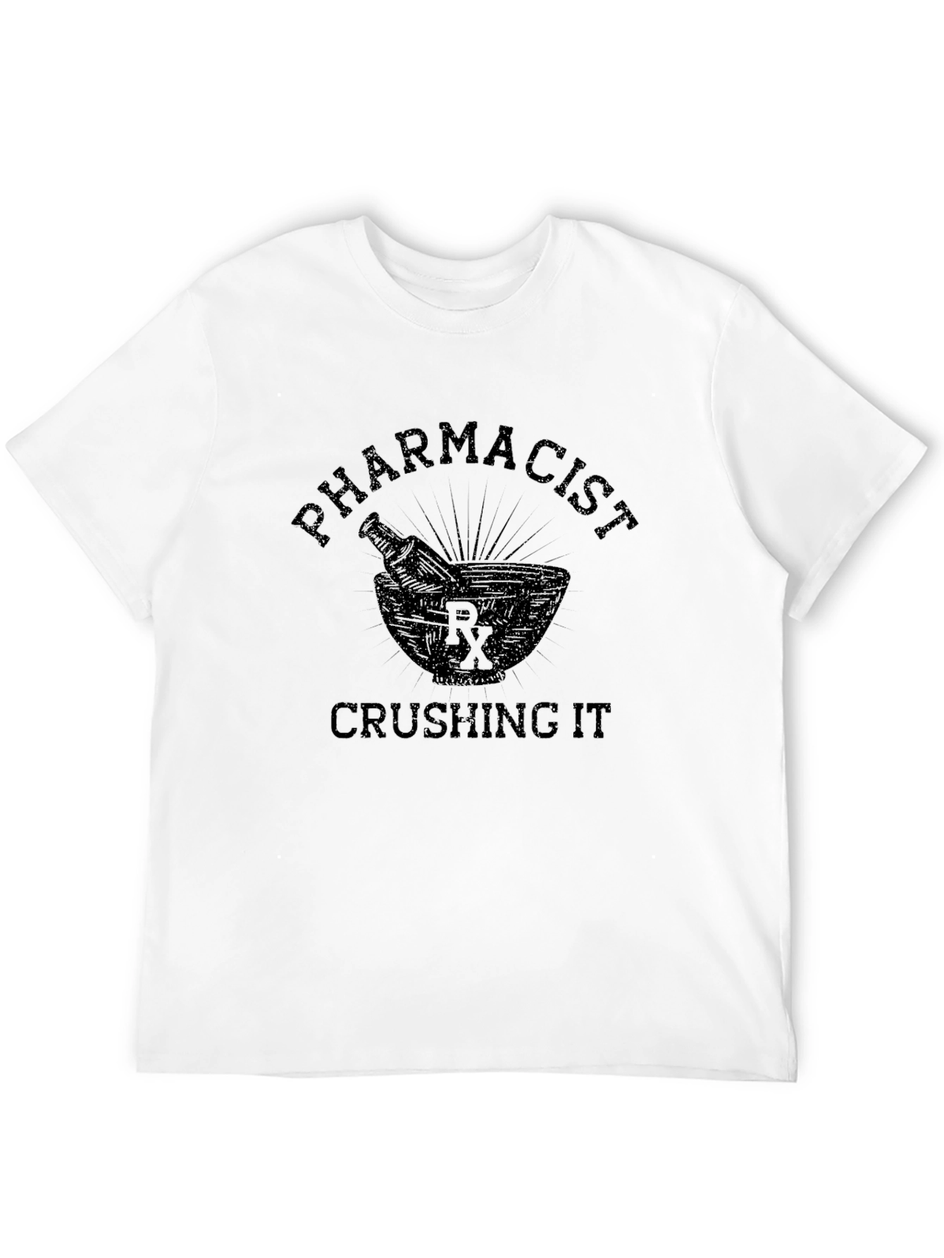 Pharmacist Crushing It Black T-Shirt