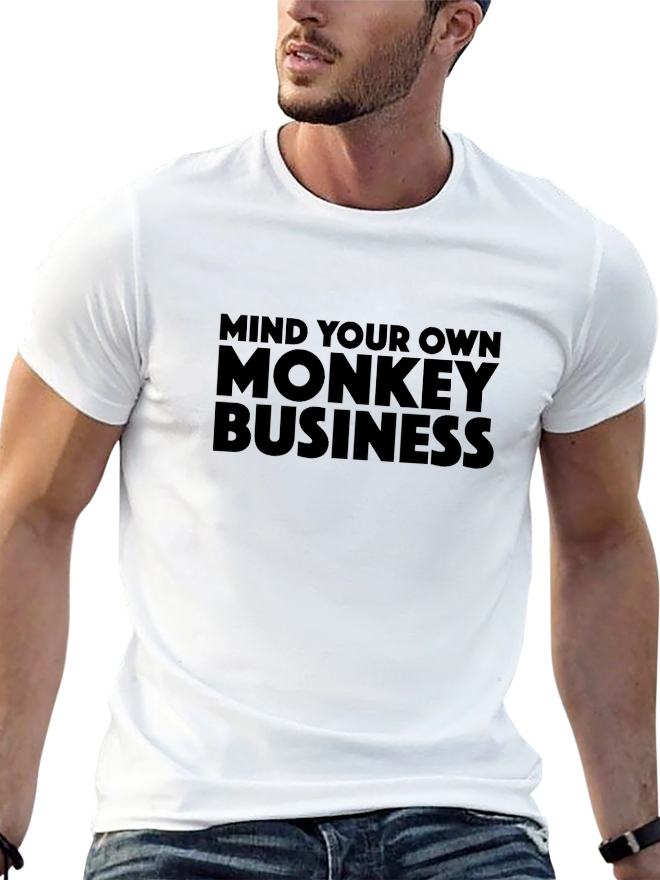 Mind Your Own Monkey Business Graphic Tee