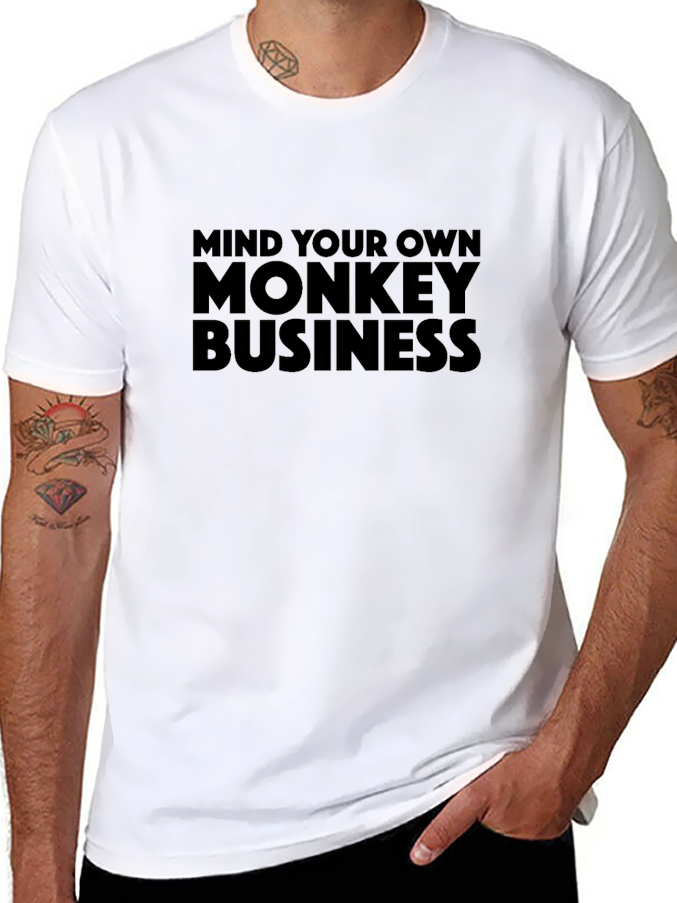 Mind Your Own Monkey Business Graphic Tee