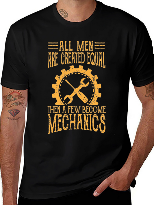 Mechanic Humor T-Shirt - All Men Are Created Equal Tee