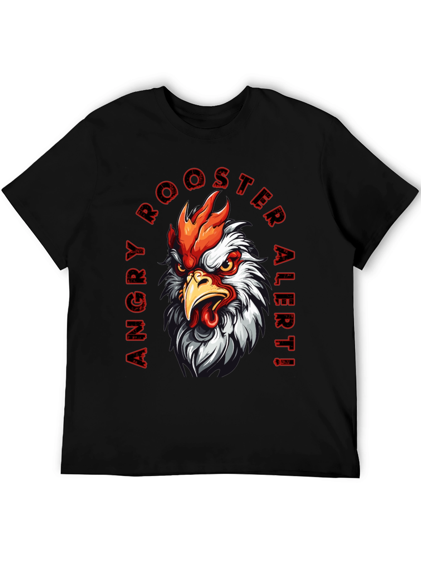 Angry Rooster Alert Graphic Tee