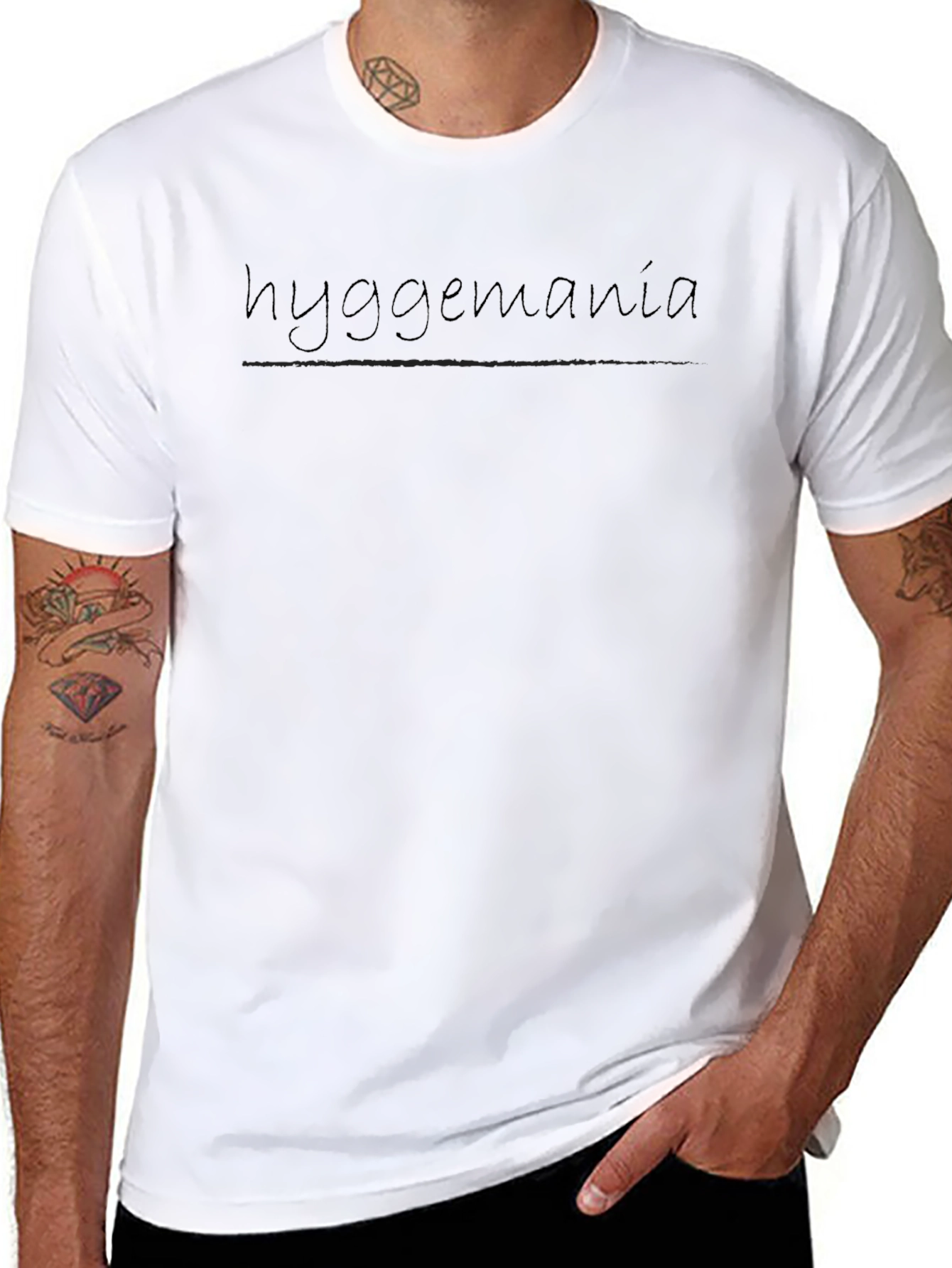 Hygge Mania Black T-Shirt - Casual Comfort