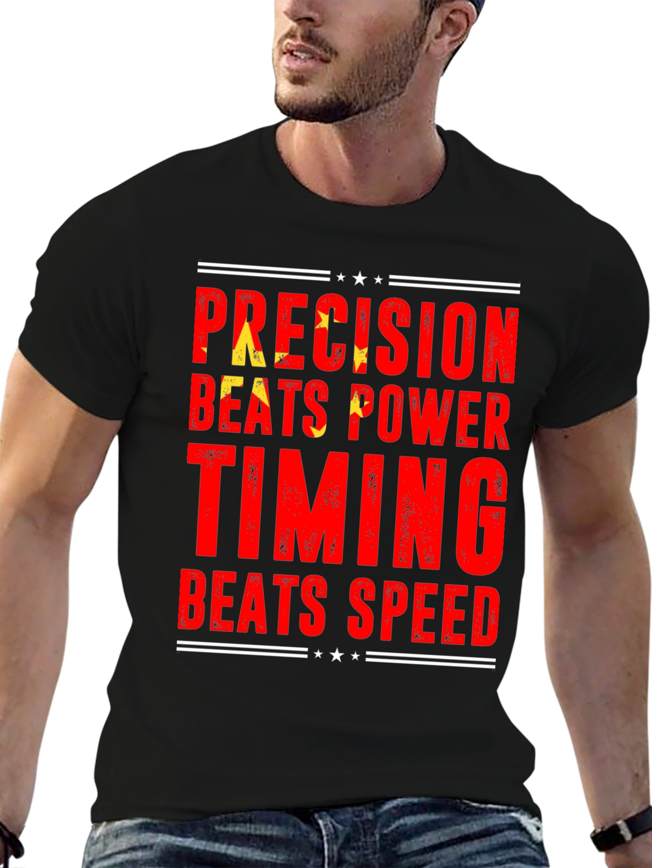 Precision Beats Power Timing Speed Tee