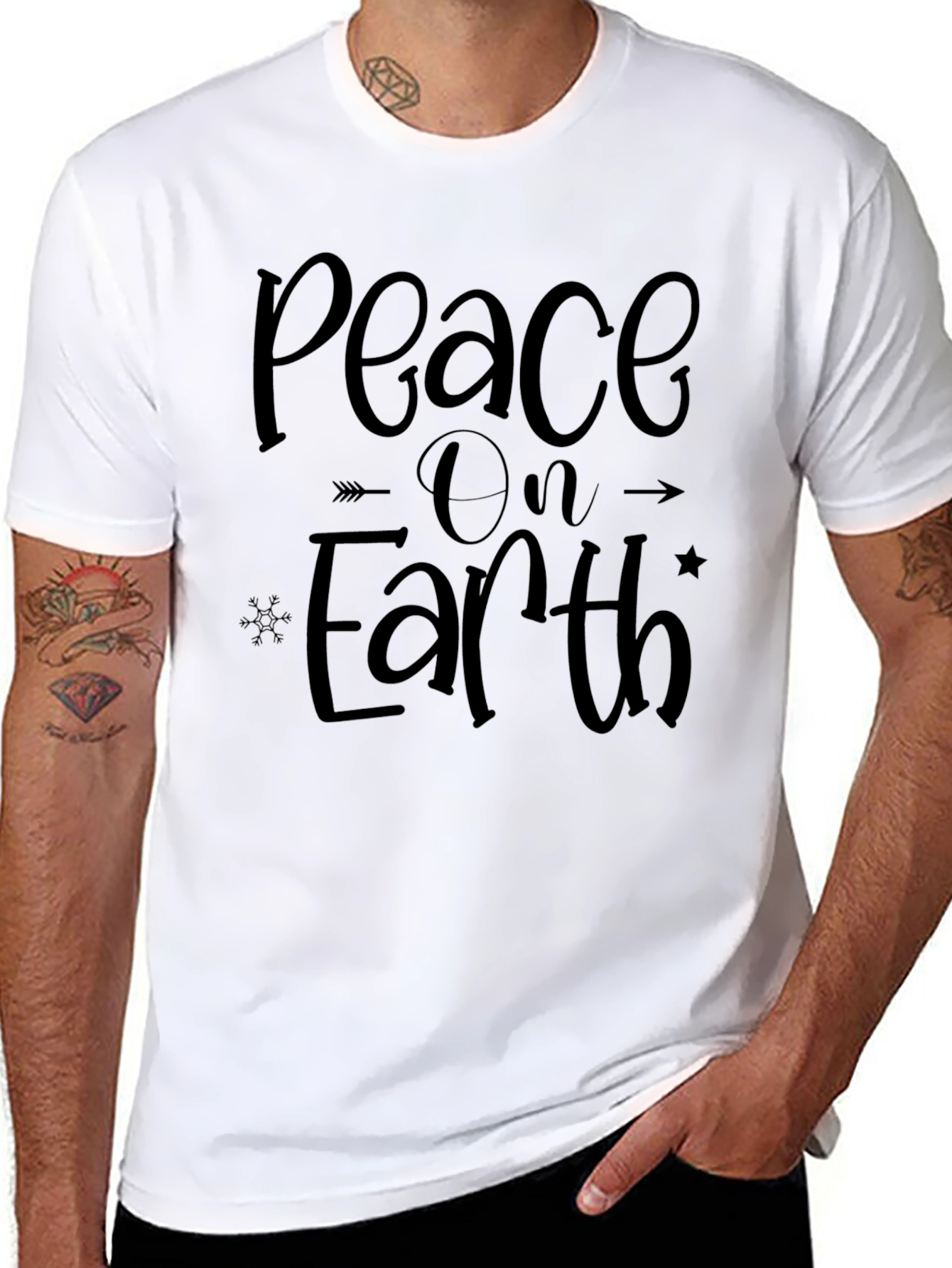 Peace On Earth Graphic T-Shirt
