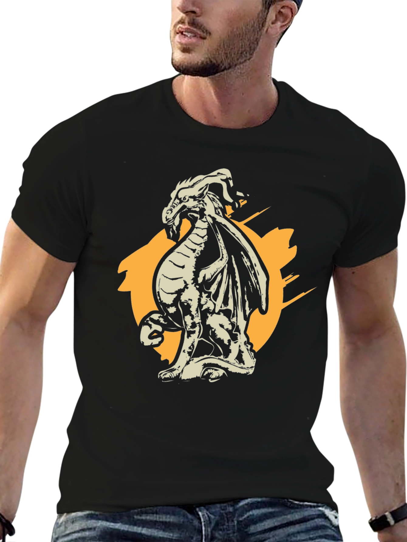 Dragon Graphic Tee - Black