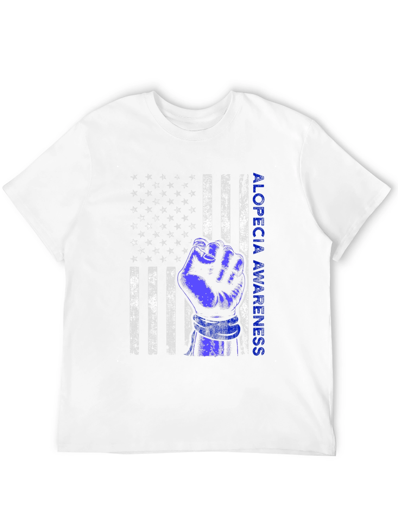 Alopecia Awareness Flag Graphic T-Shirt