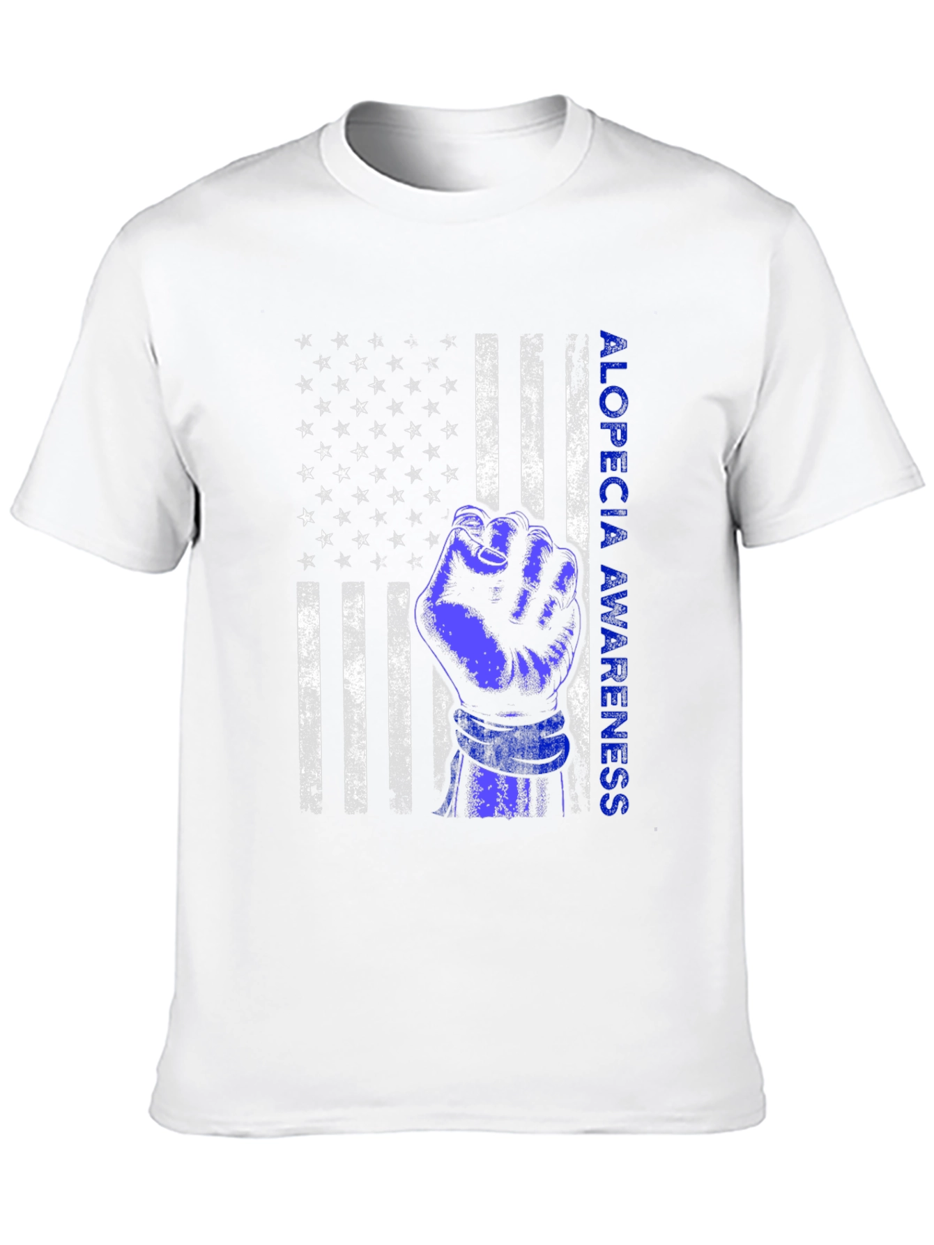Alopecia Awareness Flag Graphic T-Shirt