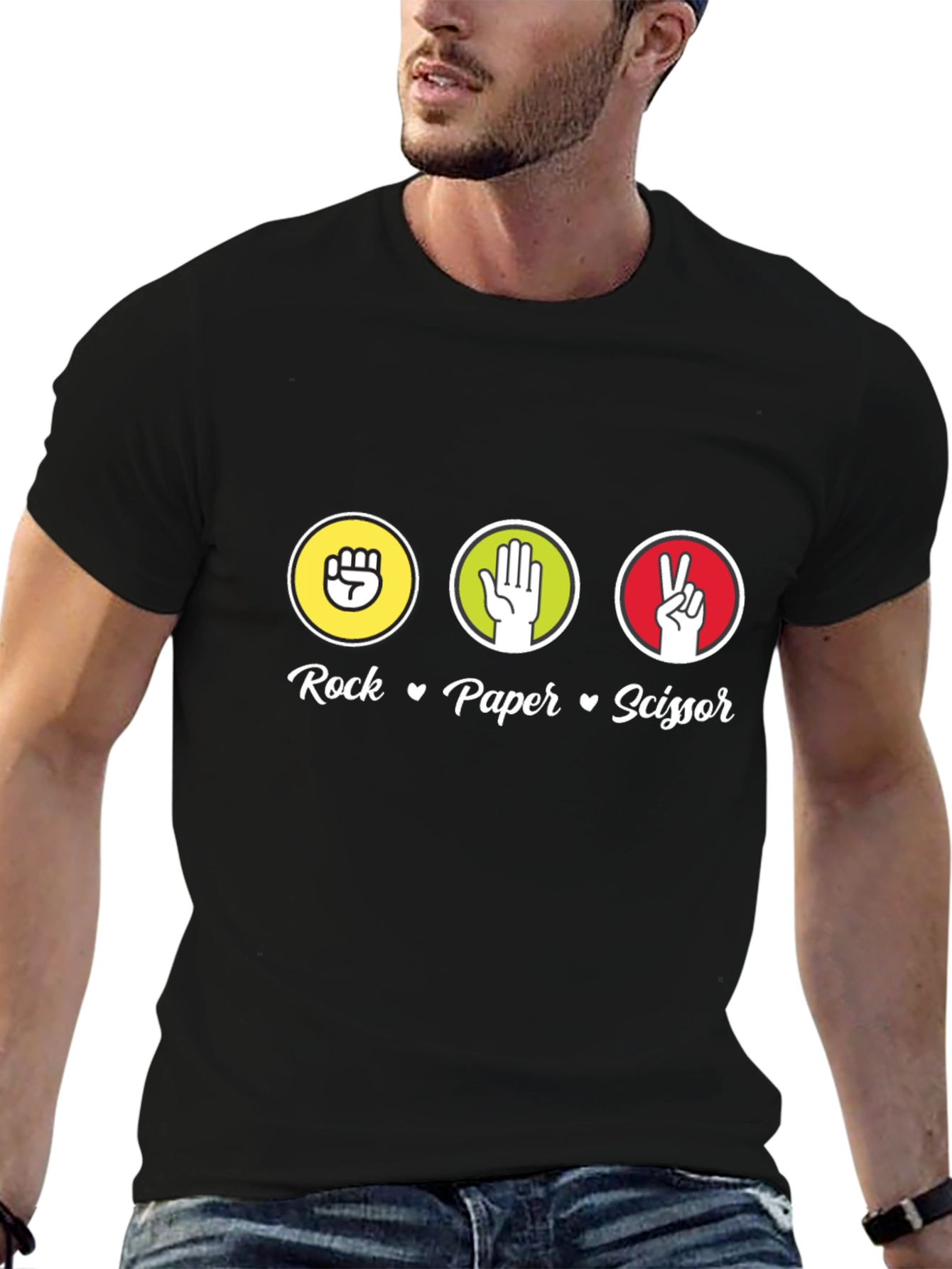 Rock Paper Scissor Graphic Tee