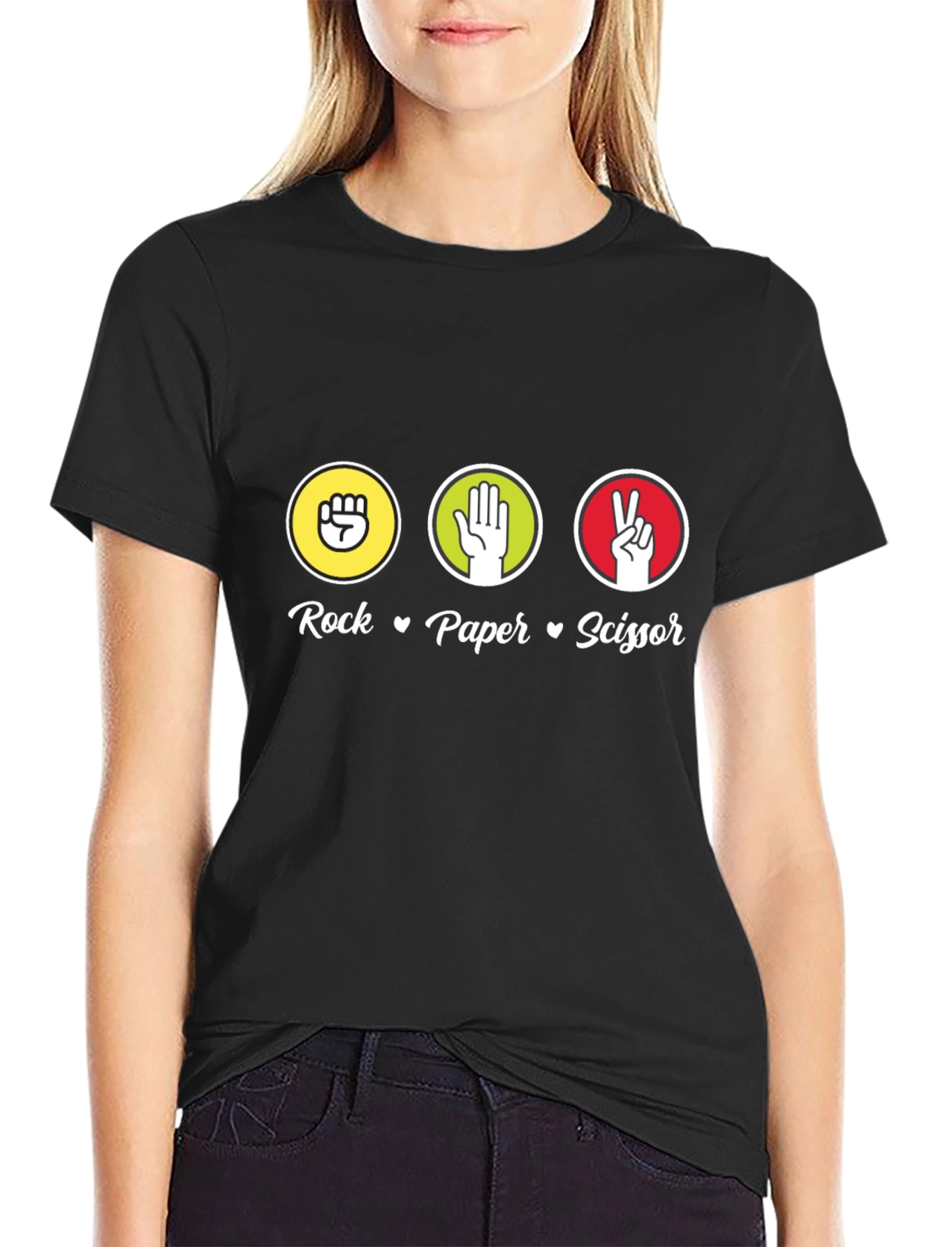 Rock Paper Scissor Graphic Tee