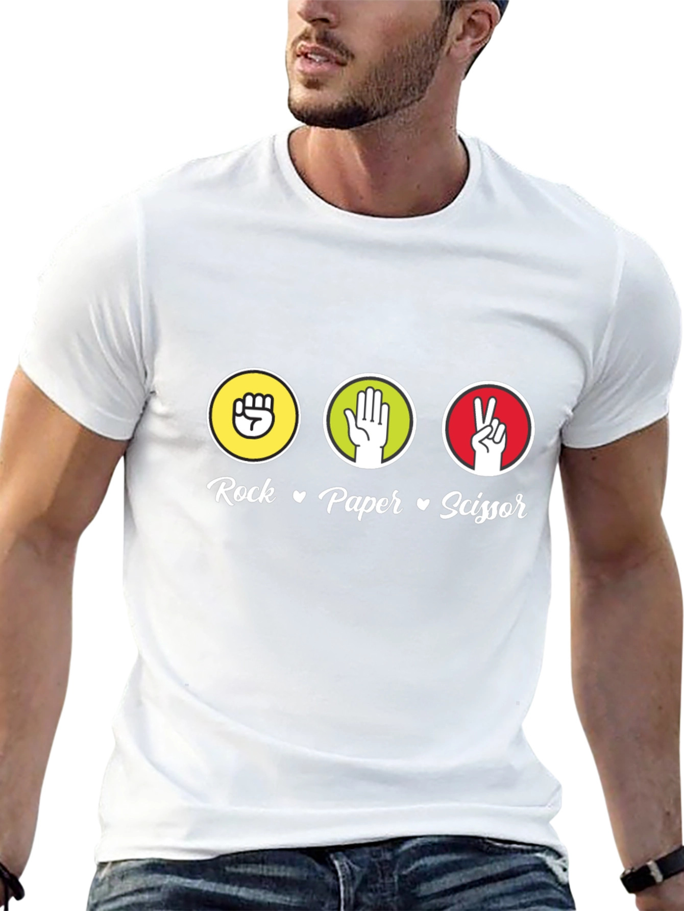 Rock Paper Scissor Graphic Tee