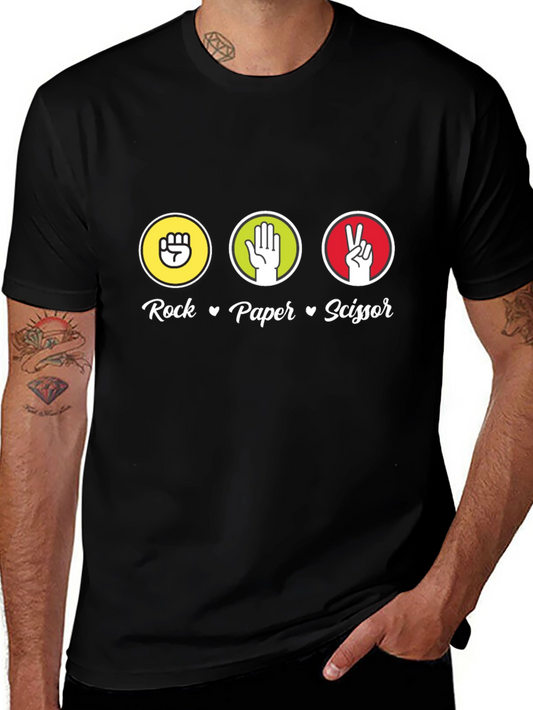 Rock Paper Scissor Graphic Tee
