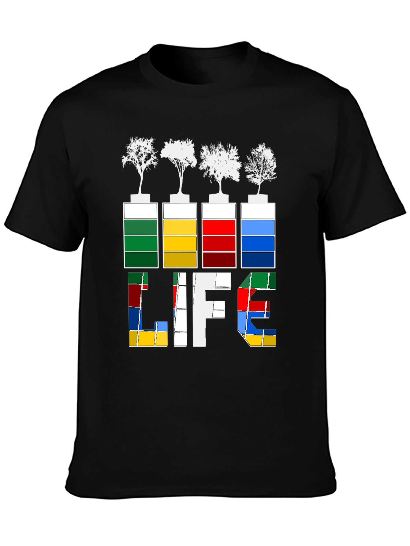 Eco Life Graphic Tee - Tree Battery Design