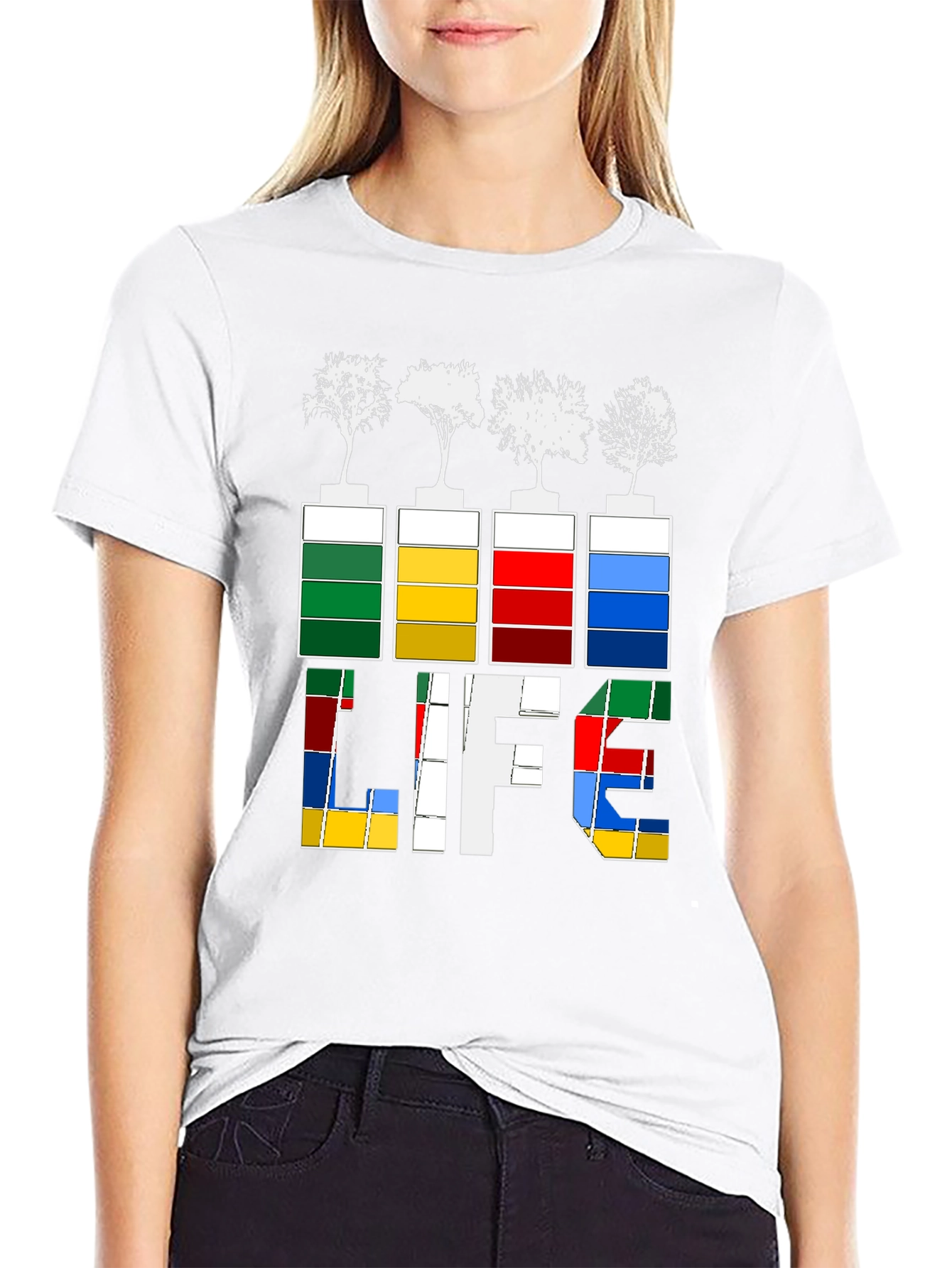Eco Life Graphic Tee - Tree Battery Design